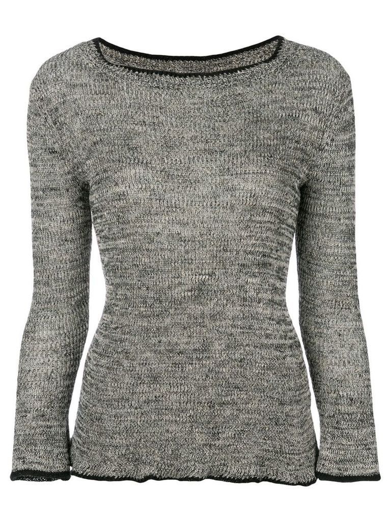 Isabel Marant Étoile scalloped fitted jumper - Grey