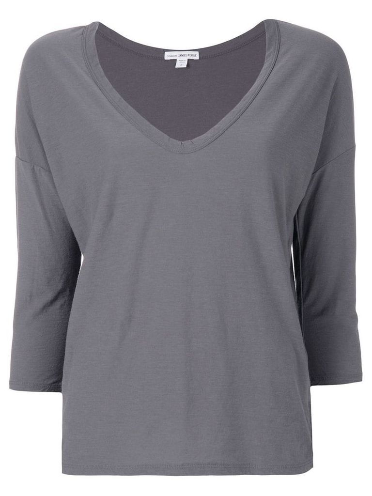 James Perse scoop neck T-shirt - Grey
