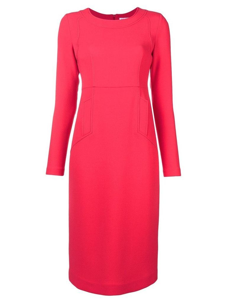 P.A.R.O.S.H. long sleeve flared dress - PINK