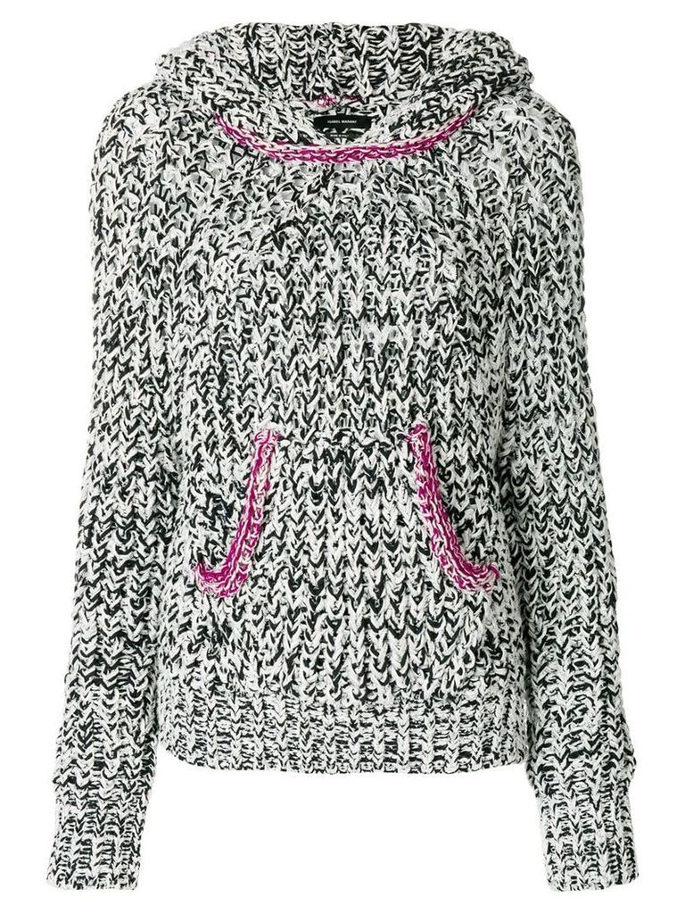 Isabel Marant knitted hooded jumper - Black