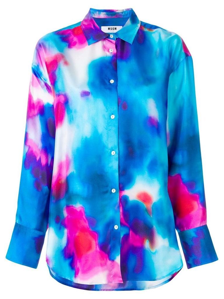 MSGM oversize dyed shirt - Multicolour