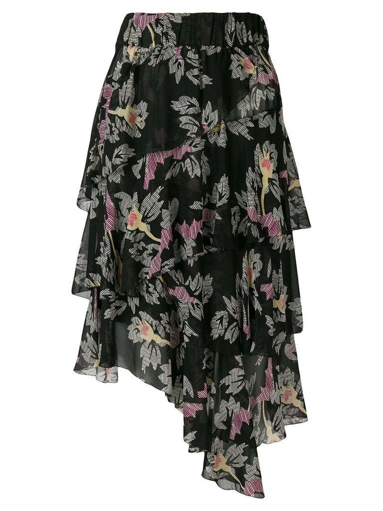 Isabel Marant Étoile Jeezon floral print skirt - Black