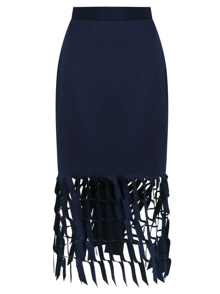 Gloria Coelho cut out detail skirt - Blue