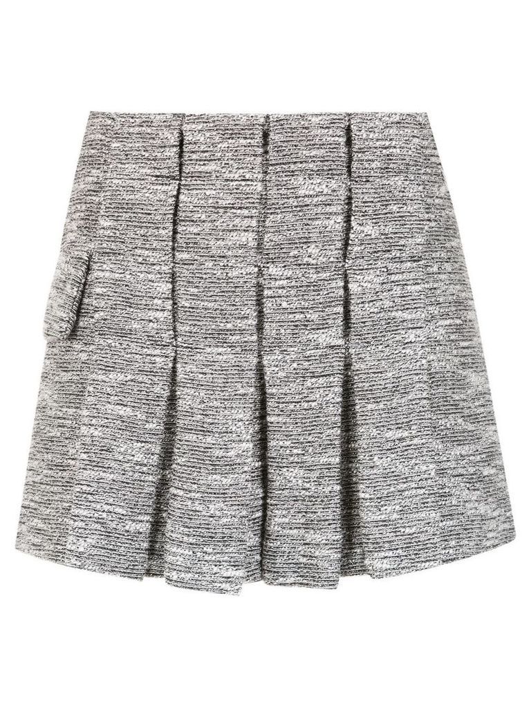 Andrea Bogosian tweed pleated skirt - Grey