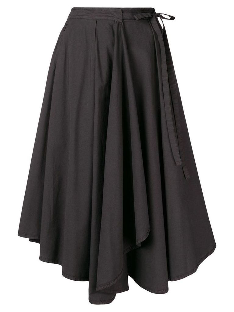 Lemaire asymmetric napkin skirt - Grey
