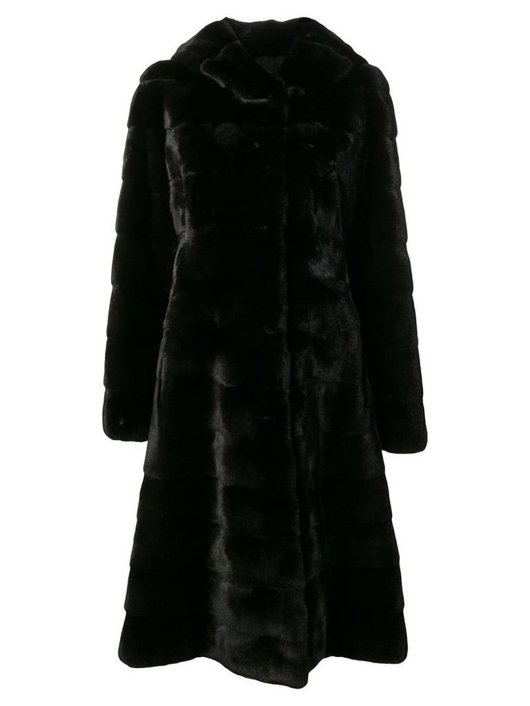 Liska Valencia hooded coat - Black