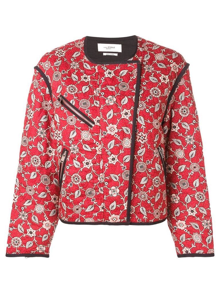 Isabel Marant Étoile floral bomber jacket - Red