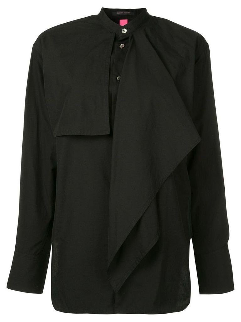 Y's layered frill shirt - Black