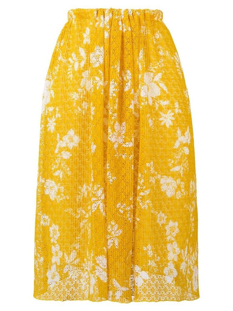 See By Chloé lace pattern skirt - Yellow