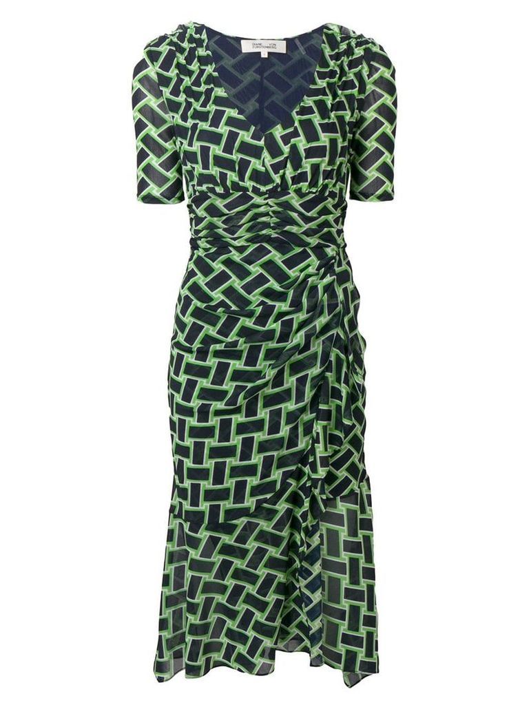 Diane von Furstenberg Farrell printed dress - Green