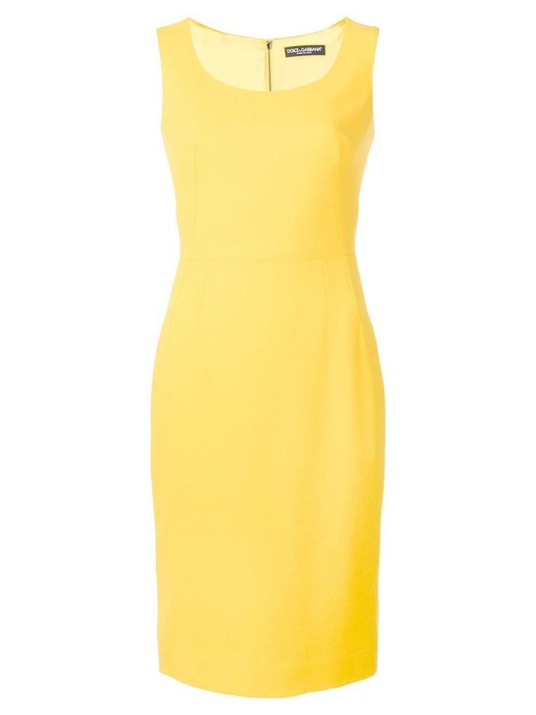 Dolce & Gabbana fitted pencil dress - Yellow