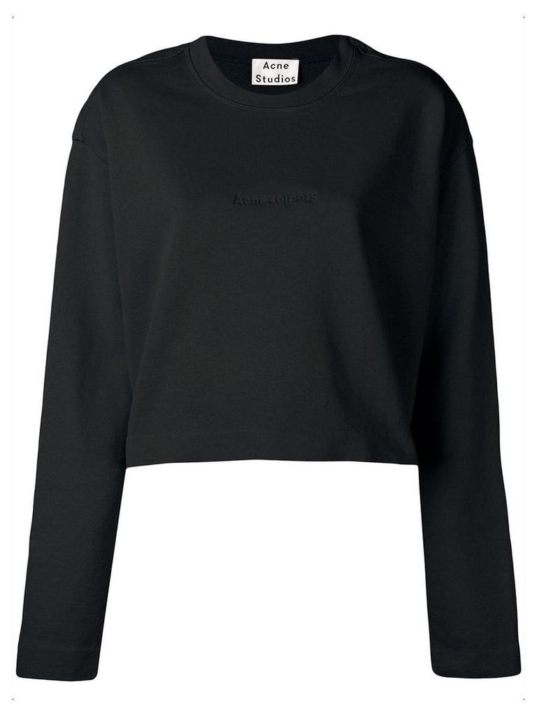 Acne Studios Odice cropped sweatshirt - Black