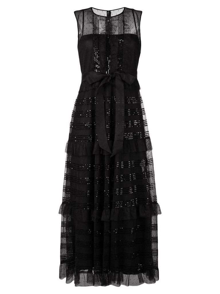 RedValentino microsequin tulle dress - Black