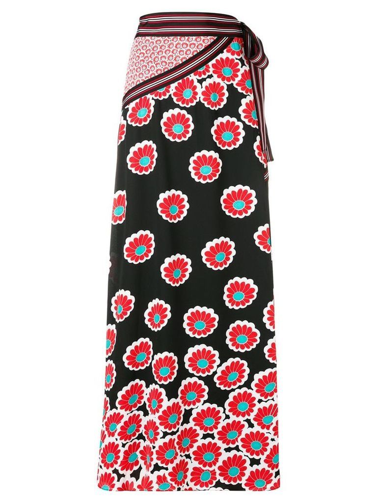 Diane von Furstenberg floral print skirt - Black