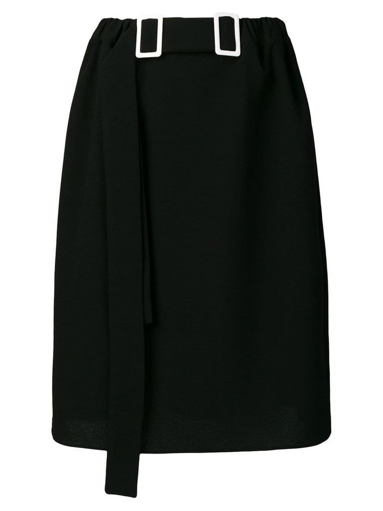 Edeline Lee double-buckle pencil skirt - Black
