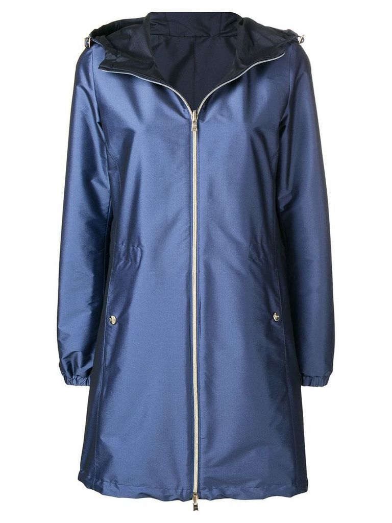Herno reversible hooded coat - Blue