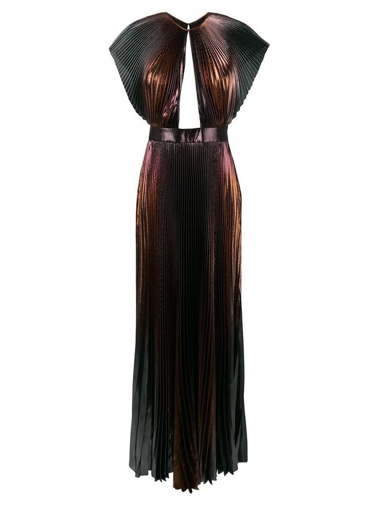 Givenchy micro pleated maxi dress - Gold