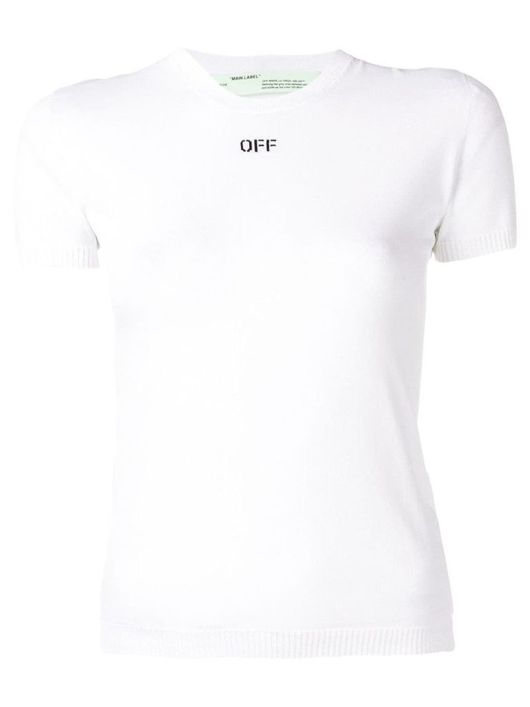 Off-White logo knit T-shirt