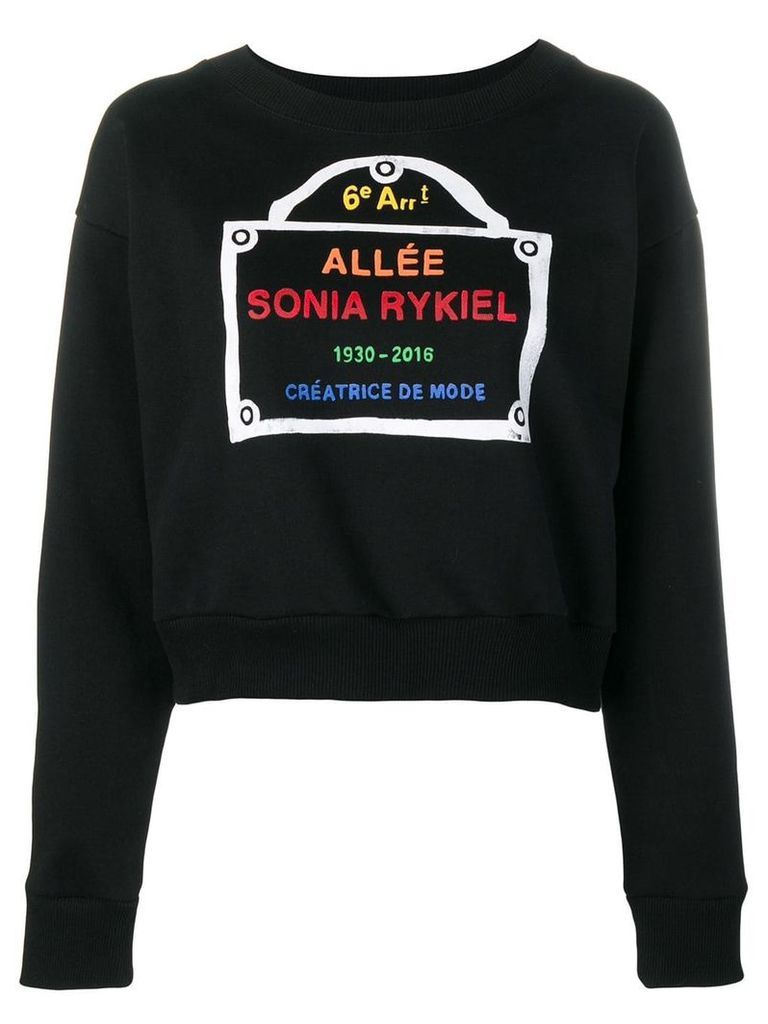 Sonia Rykiel logo-print sweatshirt - Black