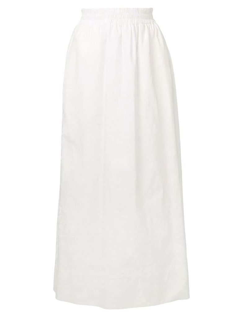 Agnona elastic waistband skirt - White