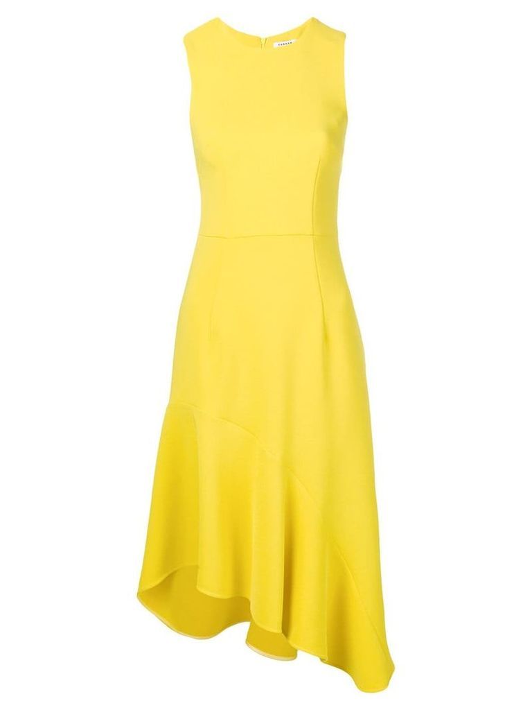 P.A.R.O.S.H. sleeveless asymmetric dress - Yellow