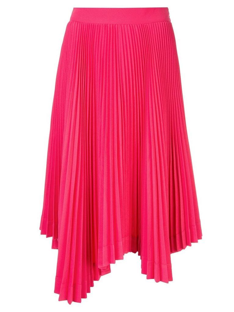 We11done asymmetric pleated skirt - PINK