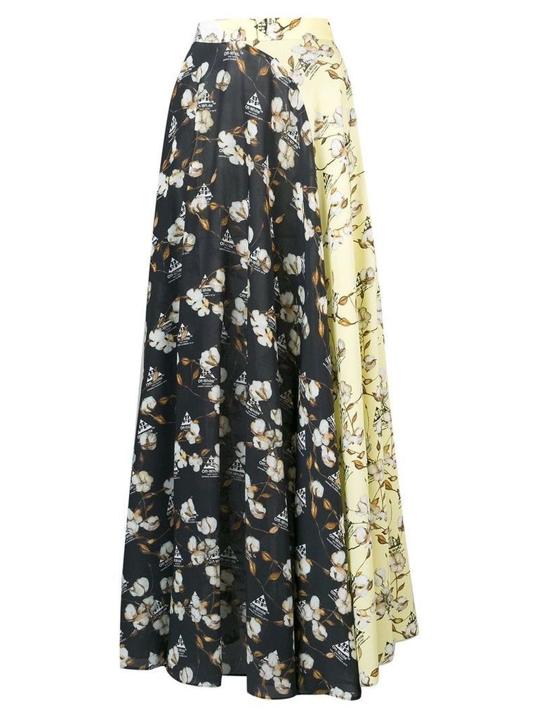 Off-White clash floral patterned skirt - Multicolour