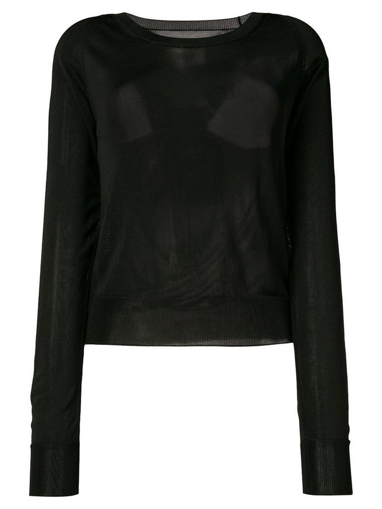 Mm6 Maison Margiela cutout back sweater - Black