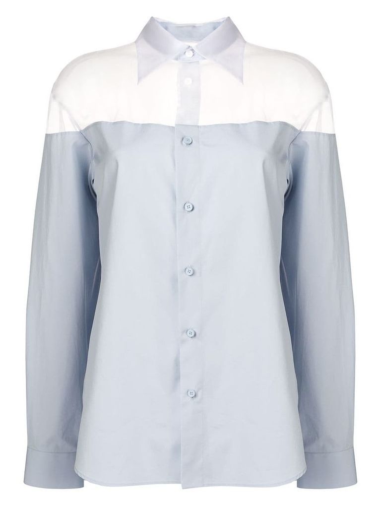 Maison Margiela long sleeved shirt - Blue
