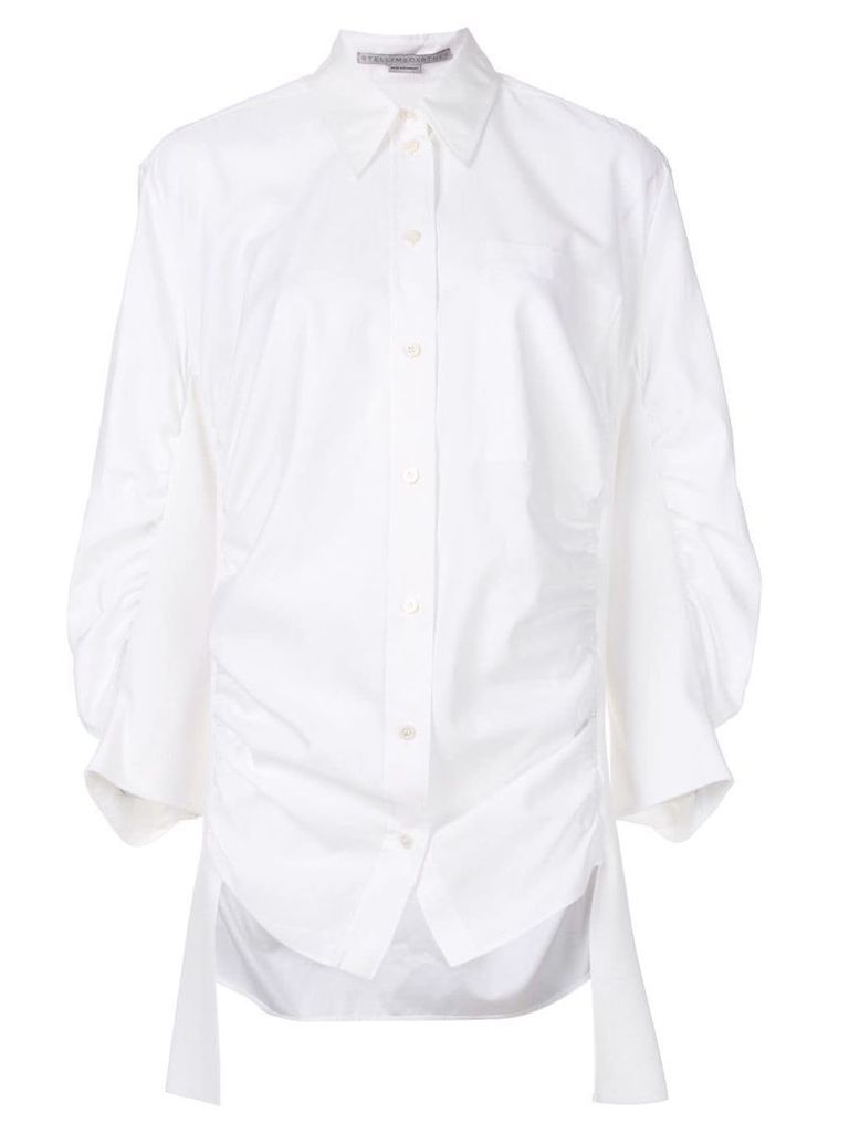 Stella McCartney ruched sleeve shirt - White