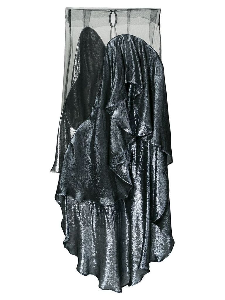 Paula Knorr panelled draped skirt - Black