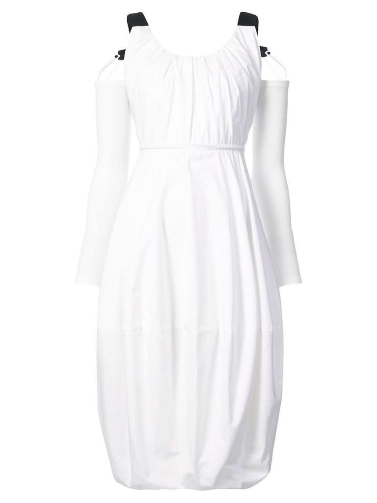 JW Anderson cold-shoulder balloon dress - White