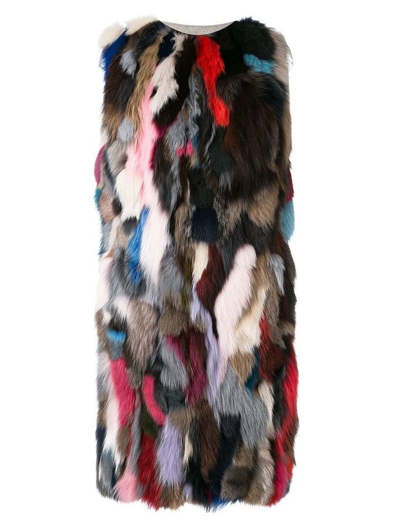 Liska Malvai sleeveless coat - Multicolour