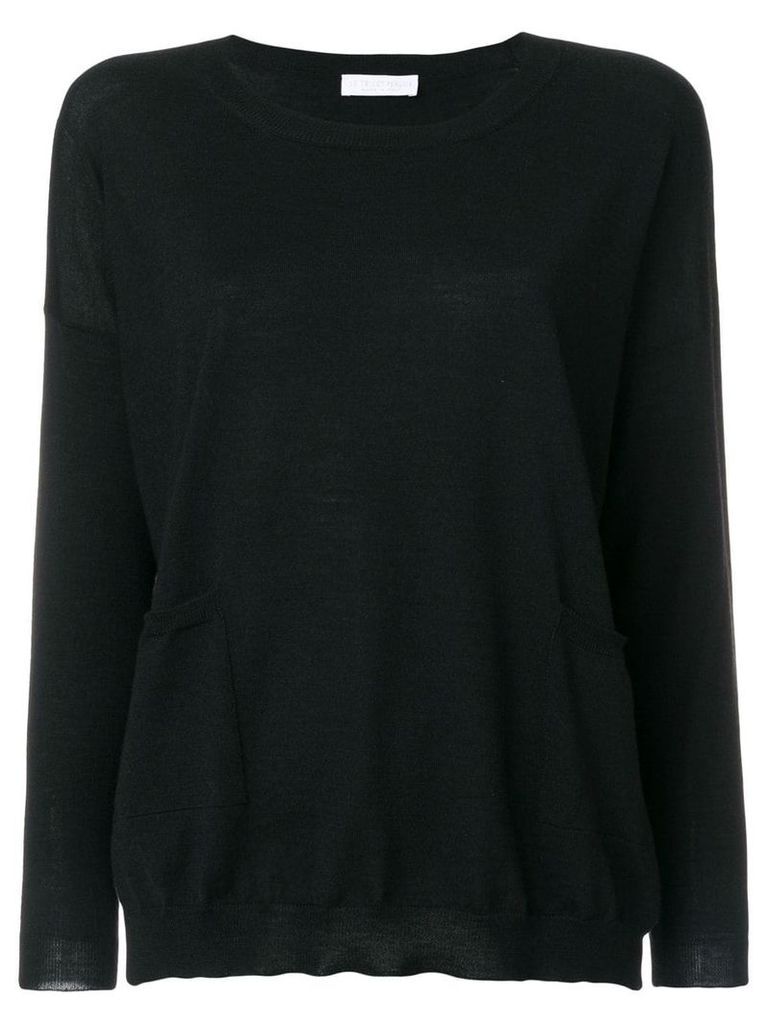 Le Tricot Perugia round neck sweater - Black