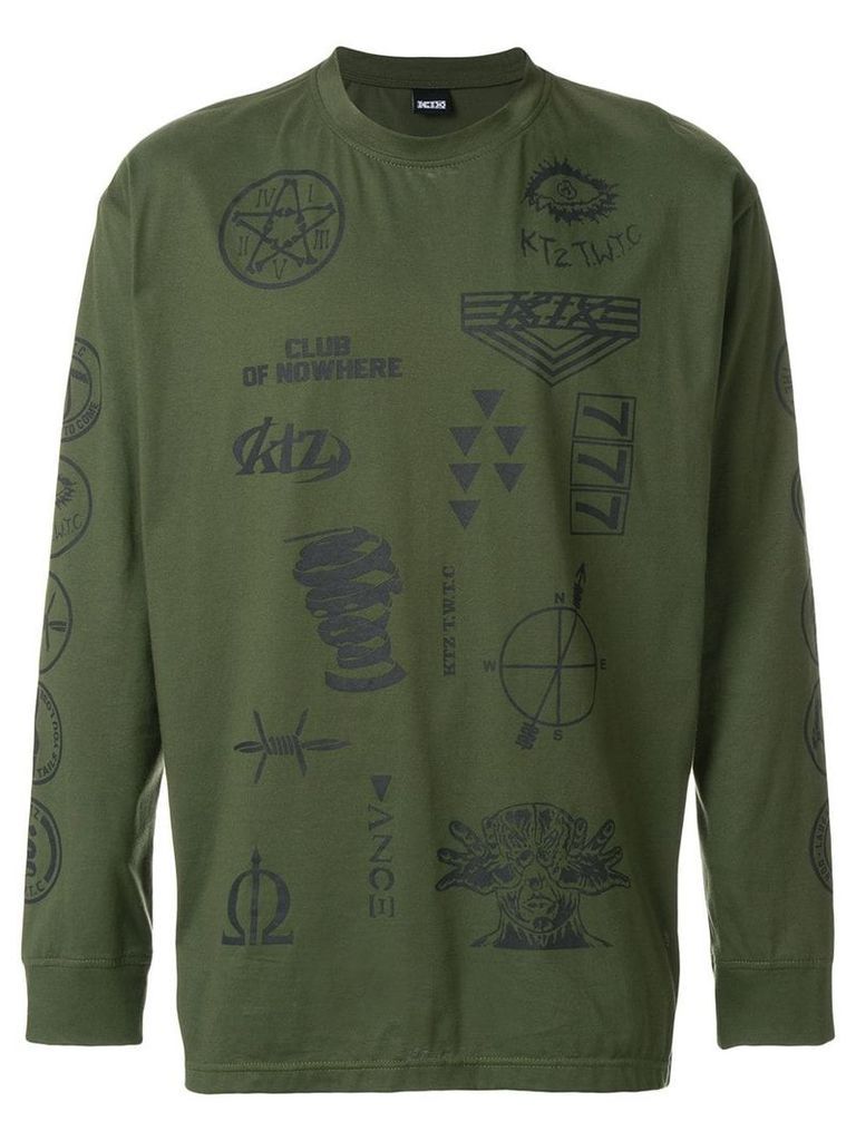 KTZ multi-stamp sweatshirt - Green