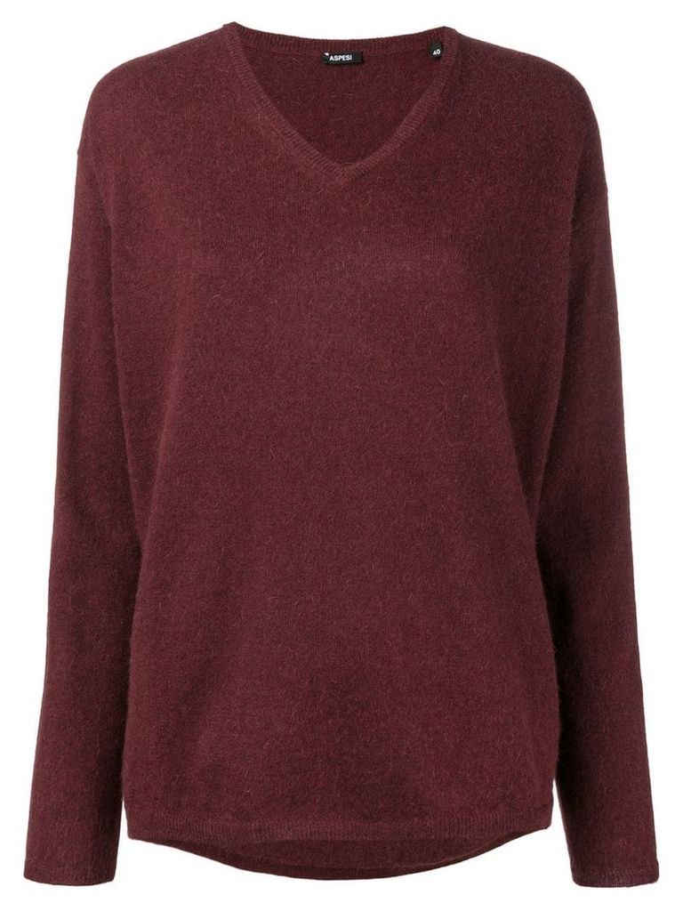 Aspesi V-neck sweater - Red