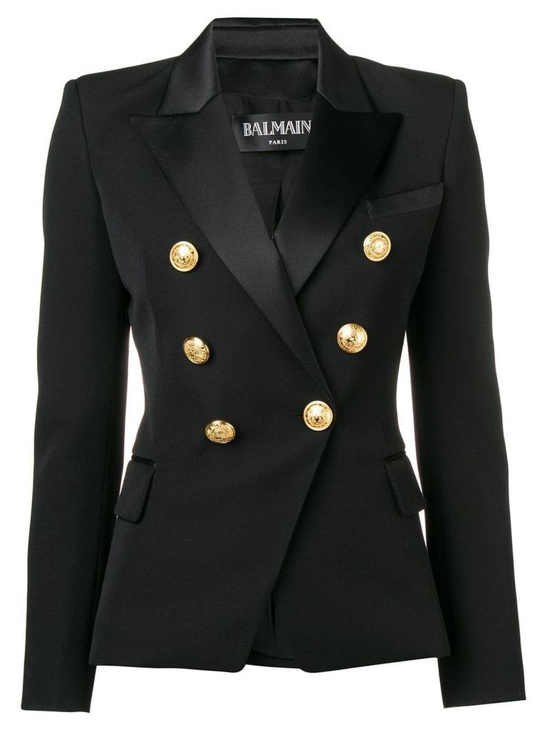 Balmain double-breasted tuxedo blazer - Black