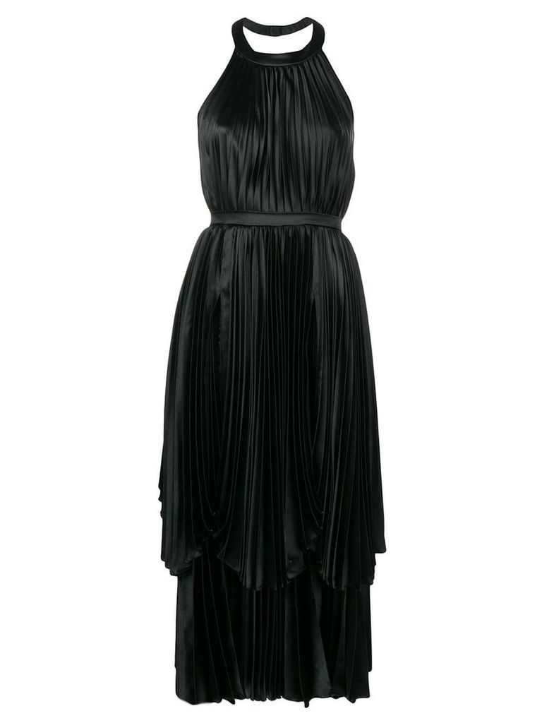 Parlor pleated layered dress - Black