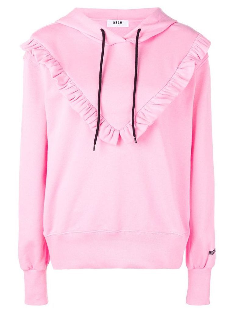 MSGM bib hoodie - PINK