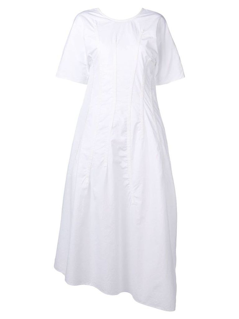 Jil Sander shortsleeved maxi dress - White