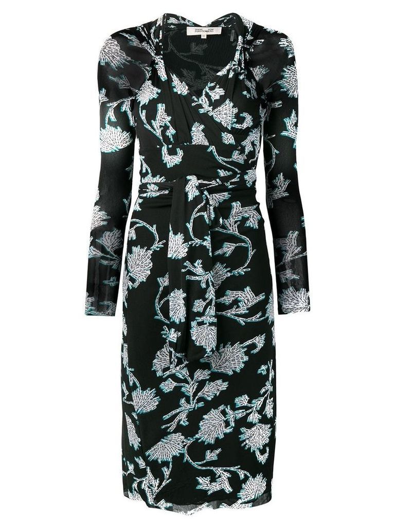 Diane von Furstenberg floral print dress - Black
