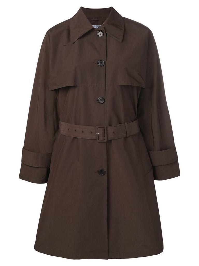 Prada single-breasted trench coat - Brown