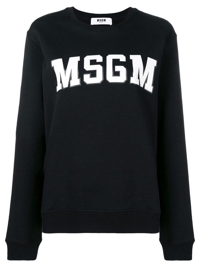 MSGM logo print sweatshirt - Black