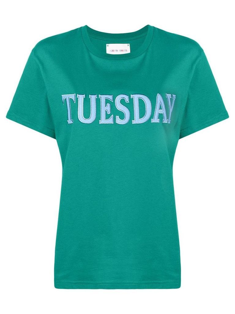 Alberta Ferretti embroidered tuesday T-shirt - Green