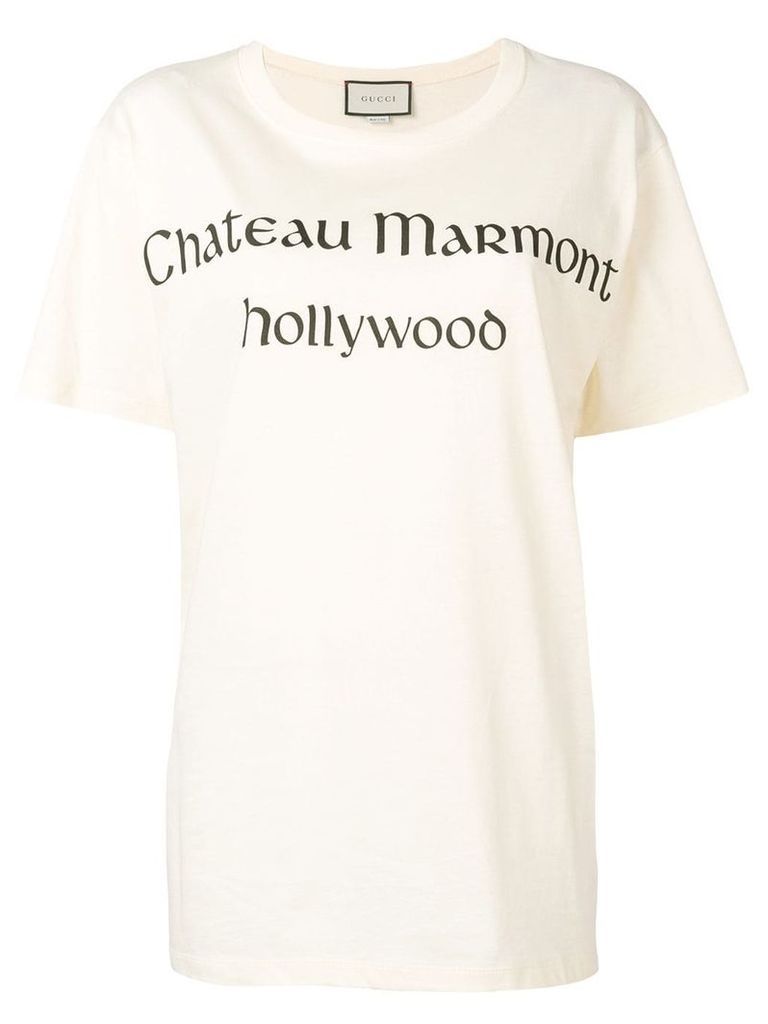 Gucci Chateau Marmont T-shirt - NEUTRALS