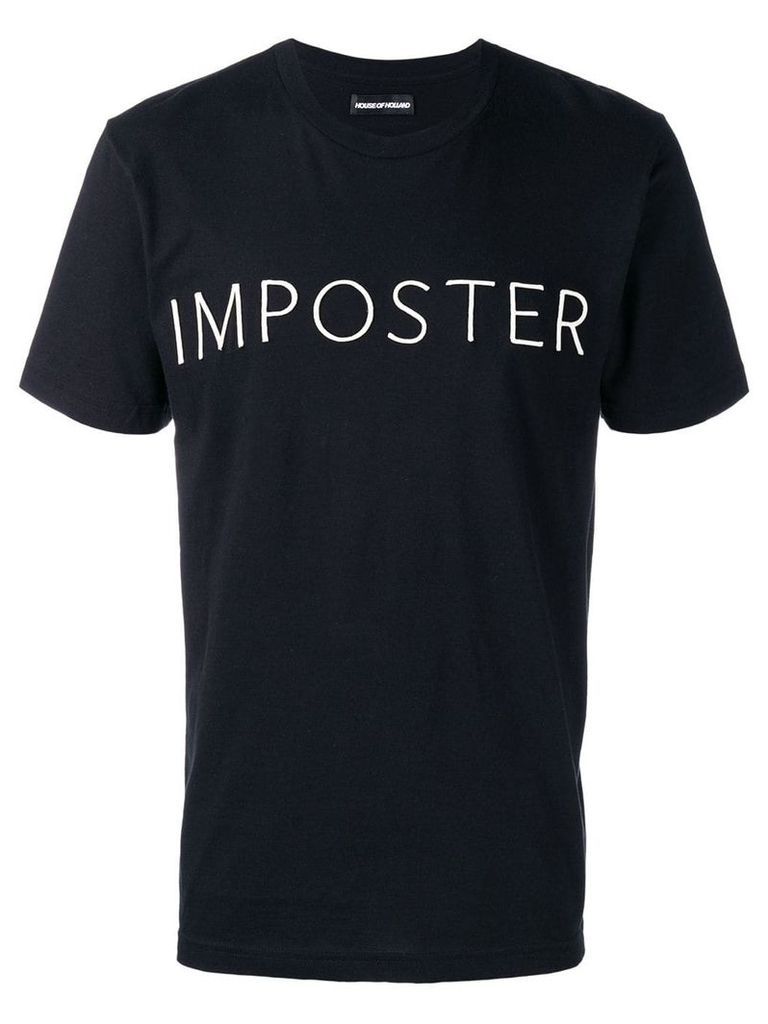 House of Holland Moon Club Imposter T-shirt - Black