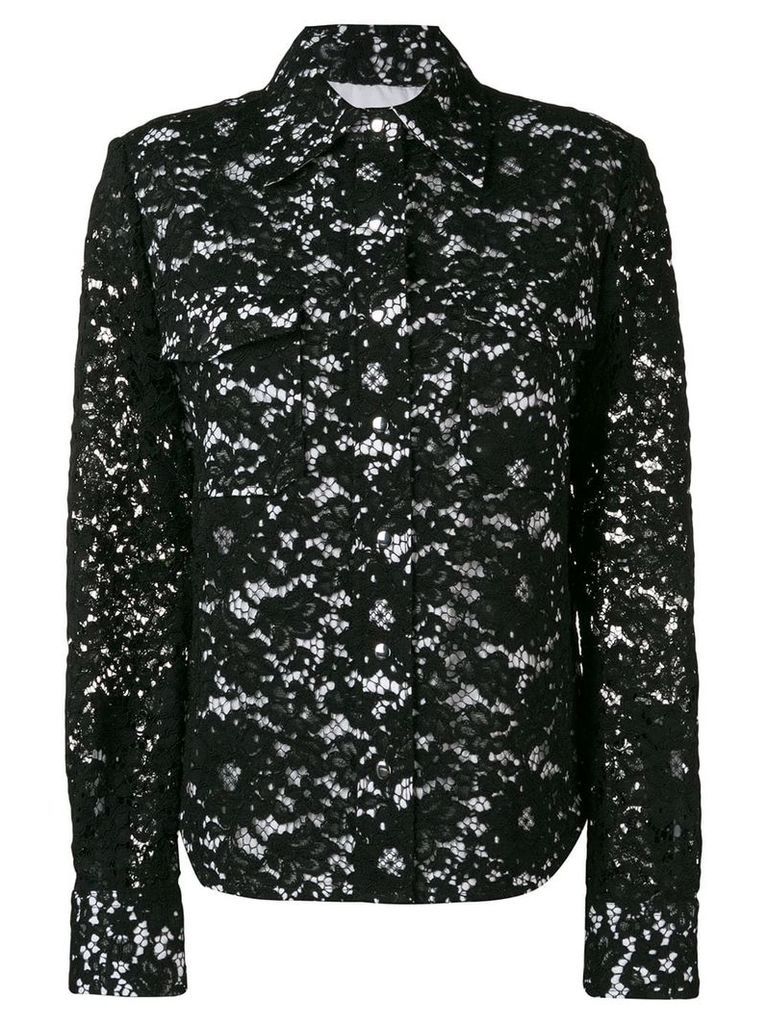 Calvin Klein lace detail jacket - Black