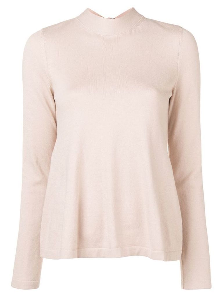 Red Valentino back tie jumper - Neutrals