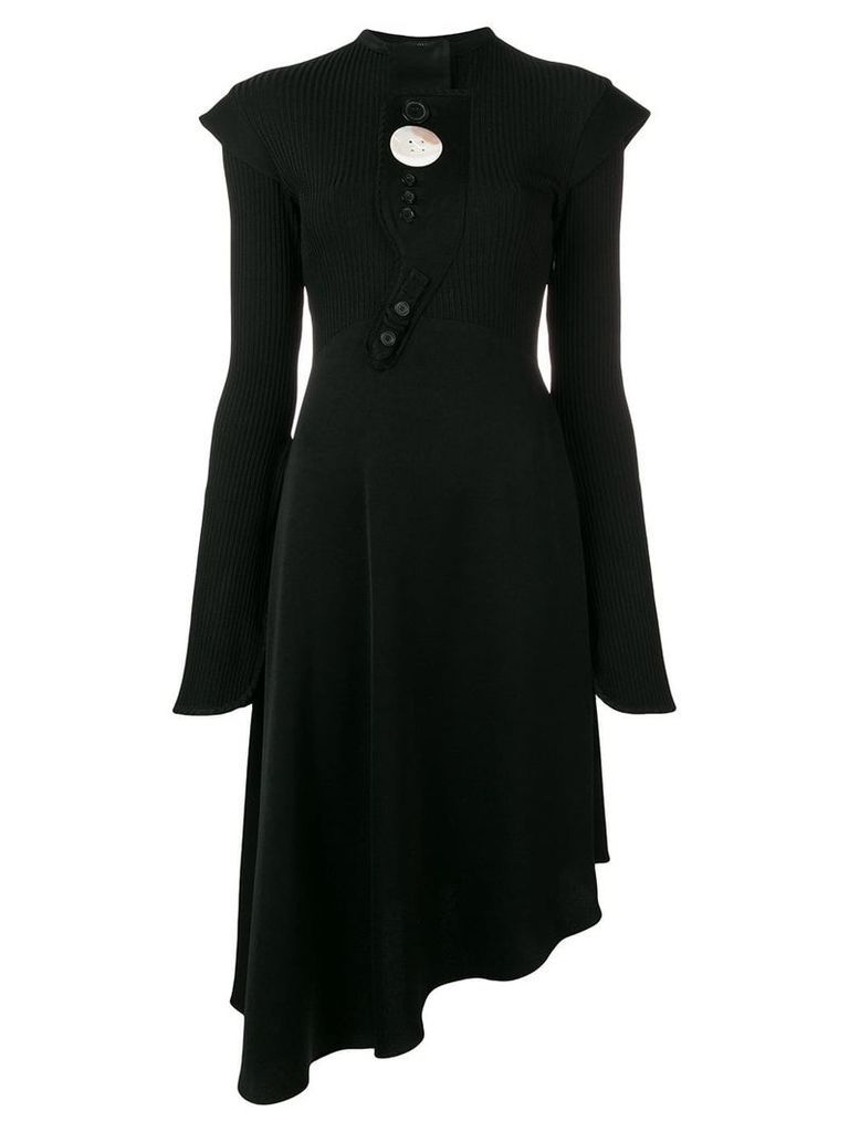 Ellery asymmetric flared dress - Black