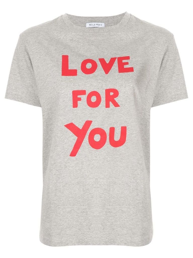 Bella Freud Love For You T-shirt - Grey